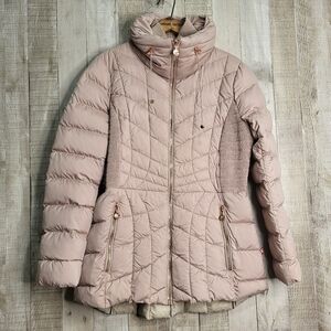 Bernardo Women's Quilted Puffer Jacket - Pink. Size Medium